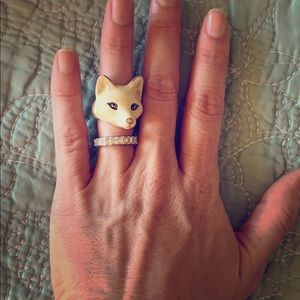 White fox ring from Chiang Mai, Thailand